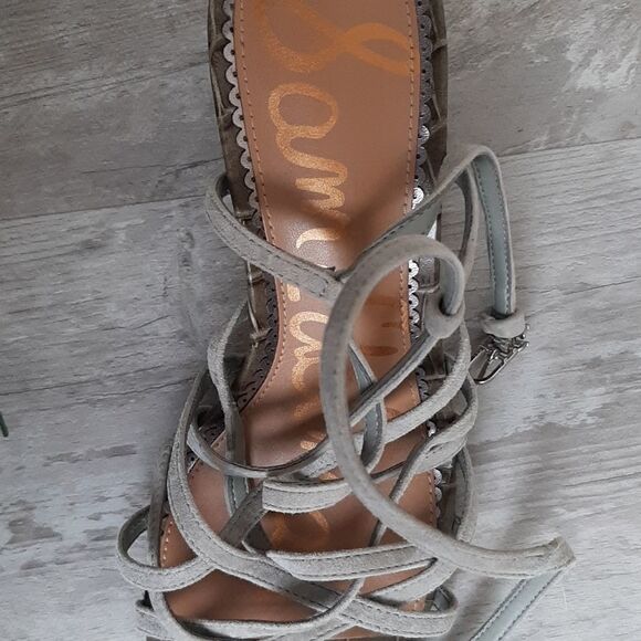 Sam Edelman Daffodil green block heel sandals - Picture 5 of 7